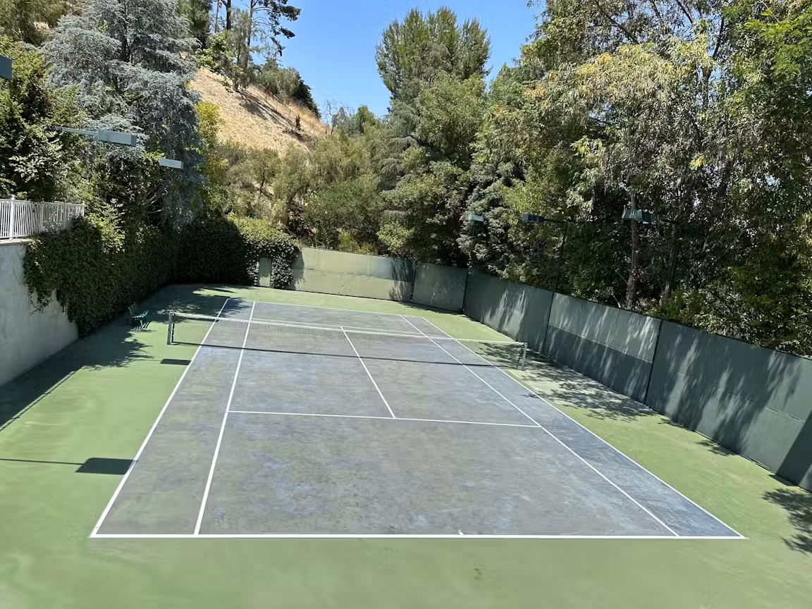 Spacious Private Tennis Court